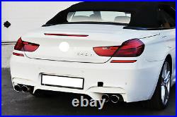 2x double pipe tailpipe chrome suitable for BMW F06/F07/ F10/ F11/ F12 AB 220