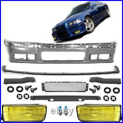 Front bumper all models + GT lip + fog yellow OE for BMW 3 Series E36 + M & M3