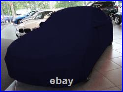 Full garage car cover indoor blue with mirror pockets for BMW M2 competition