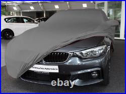 Full garage car cover protective blanket grey with mirror pockets for BMW 4 Series Gran Coupe