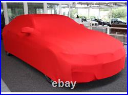 Full garage car cover protective blanket red with mirror pockets for BMW 4 Series Gran Coupe