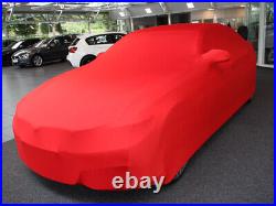 Full garage car cover protective blanket red with mirror pockets for BMW 4 Series Gran Coupe