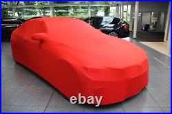 Full garage car cover protective blanket red with mirror pockets for BMW M4 CS Coupe