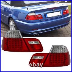 LED tail lights set fits BMW E46 convertible red white 99-03 not M3 facelift