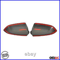 Mirror caps mirror cover for BMW 4 Series 2013-2020 carbon fiber black 2 pcs