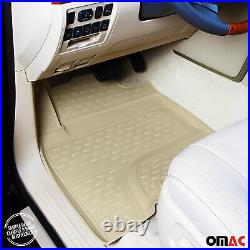 OMAC rubber mats floor mats for BMW 5 Series F11 Touring 2010-2013 TPE mats beige 4x